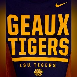 LSU TIGERS NIKE DRIFIT tee
